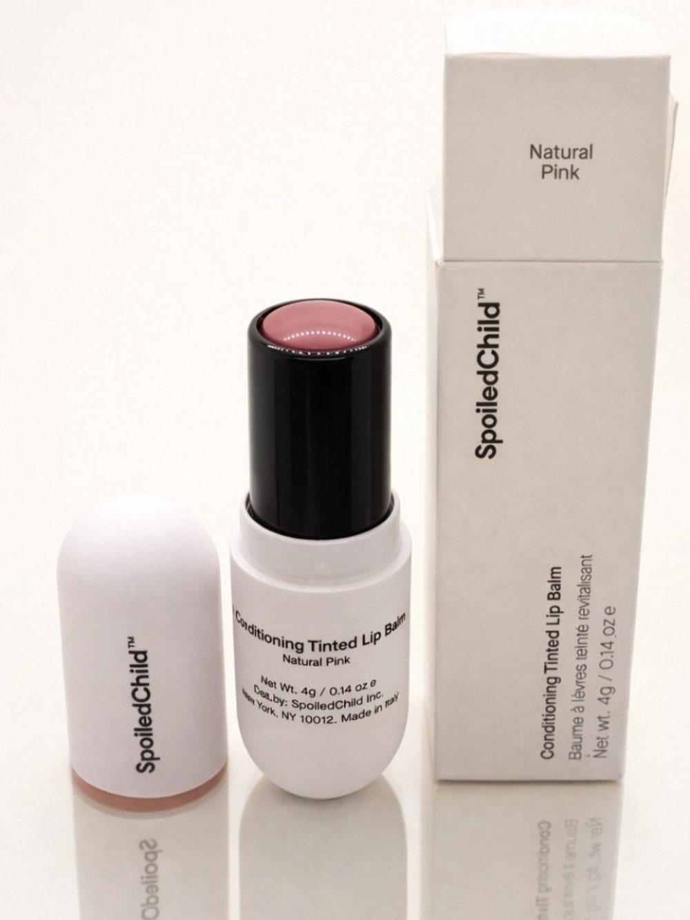 Spoiled Child Conditioning Tinted Lip Balm 
Shade : Natural Pink